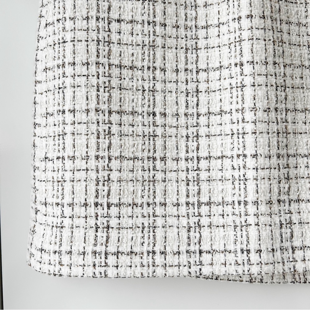 Guess white tweed/boucle mini skirt - Picture 8 of 13